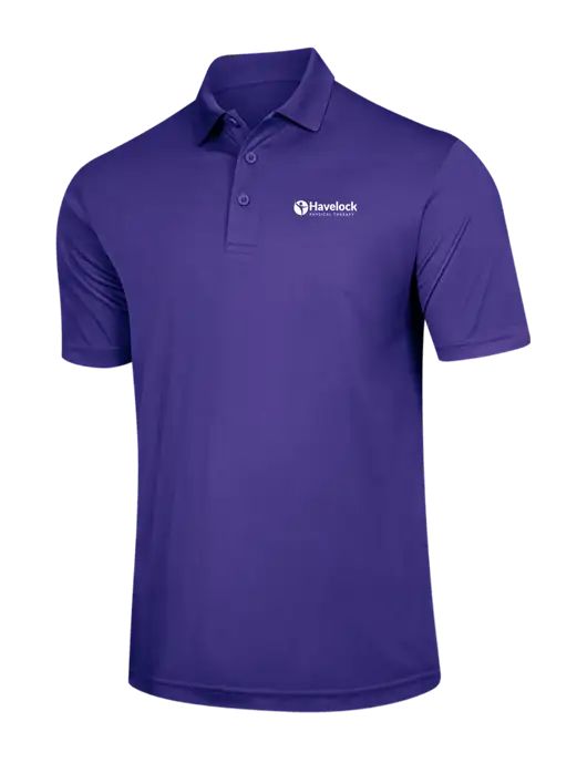 Purple PosiCharge Competitor Polo w/Havelock Logo