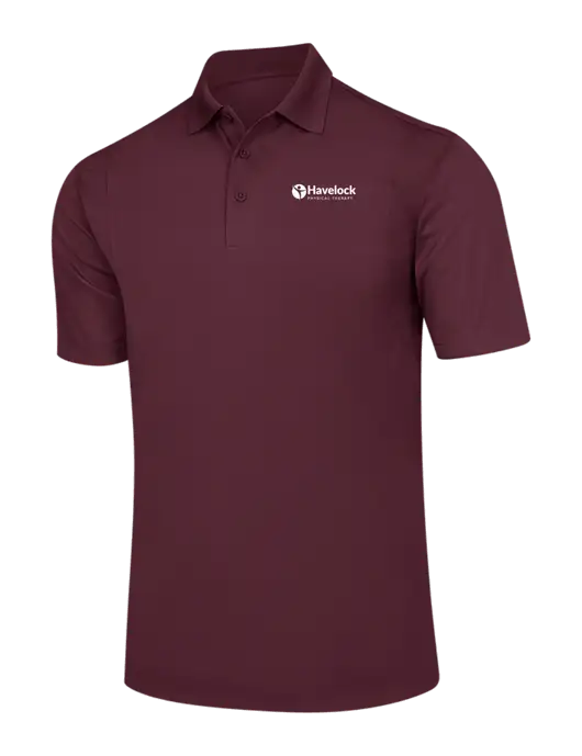 Maroon Micropique Sport-Wick Polo w/Havelock Logo