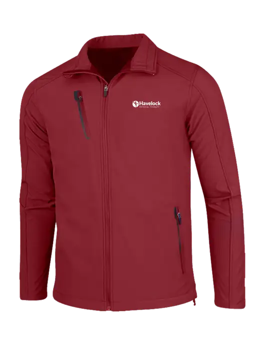 Dark Cardinal Welded Softshell Jacket w/Havelock Logo