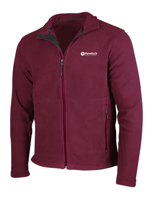 Maroon Fleece Jacket w/Havelock Logo