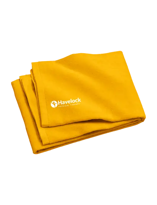 Gold Beach Towel w/Havelock Logo