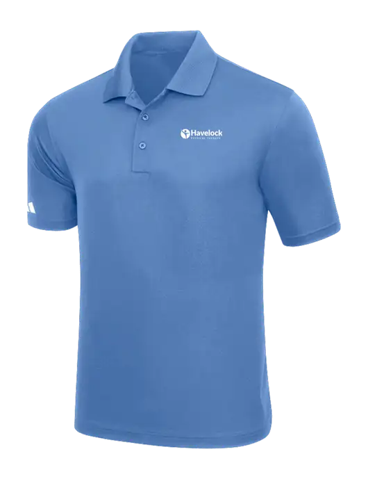 Adidas Carolina Blue Basic Sport Polo w/Havelock Logo