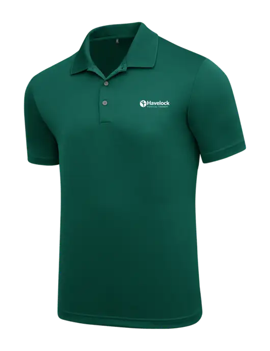 Adidas Dark Green  Performance Polo w/Havelock Logo