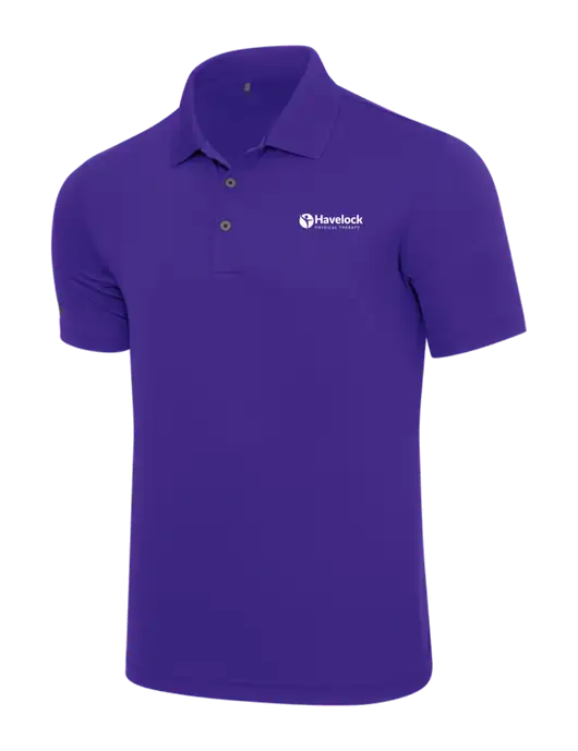 Adidas Purple  Performance Polo w/Havelock Logo