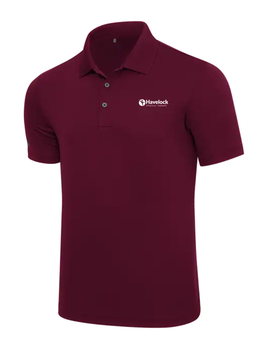 Adidas Maroon  Performance Polo w/Havelock Logo