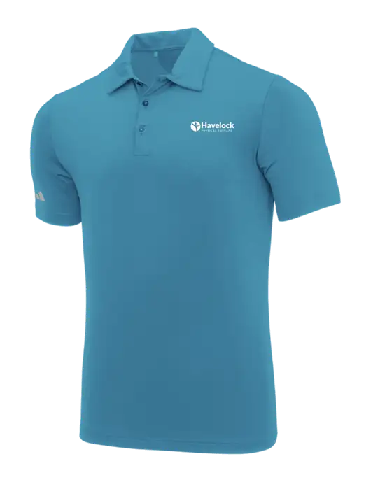 Adidas Sapphire Blue Ultimate Solid Polo w/Havelock Logo