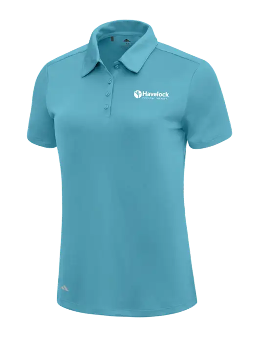 Adidas Sapphire Blue Womens Ultimate Solid Polo w/Havelock Logo