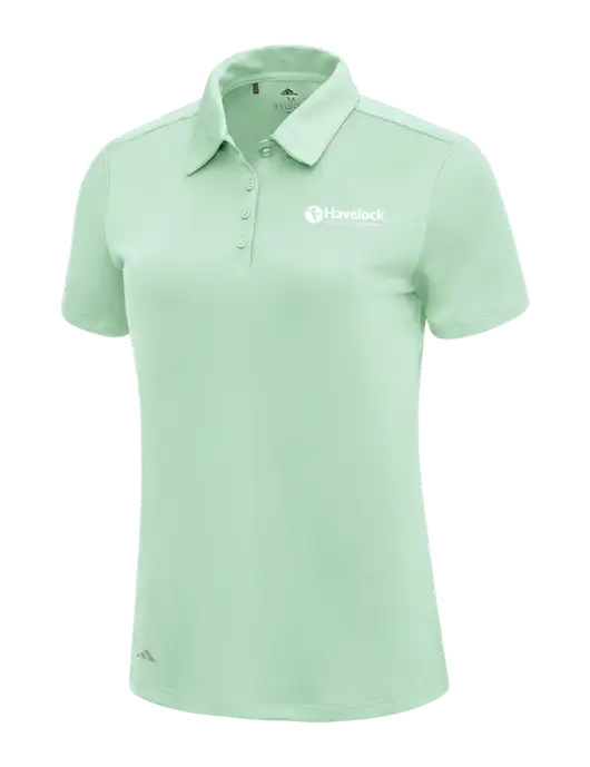 Adidas Very Light Green Womens Ultimate Solid Polo w/Havelock Logo