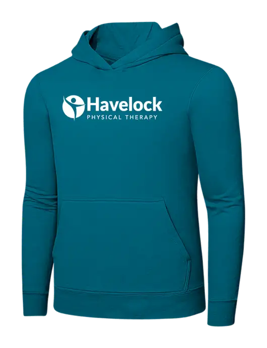 Dark Teal 7.8 oz Ring Spun Hooded Sweatshirt w/Havelock Logo