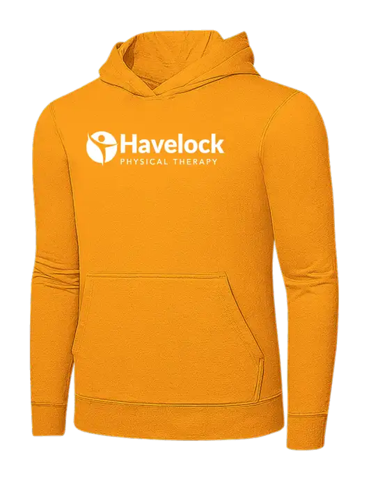 Yellow Gold 7.8 oz Ring Spun Hooded Sweatshirt w/Havelock Logo
