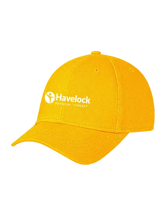 Yellow Gold Structured Soft Snap Closure Hook & Loop Cap w/Havelock Logo