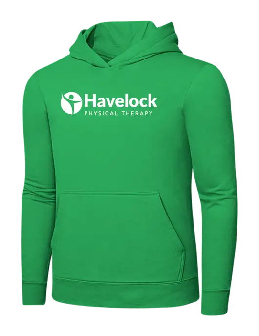 Light Kelly Green 7.8 oz Ring Spun Hooded Sweatshirt w/Havelock Logo