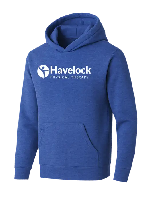 BELLA+CANVAS Heather Royal Sponge Fleece Pullover Hoodie w/Havelock Logo