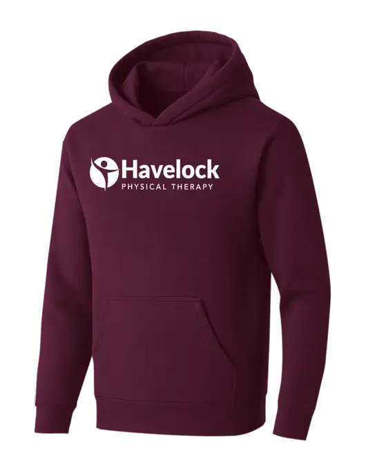 BELLA+CANVAS Maroon Sponge Fleece Pullover Hoodie w/Havelock Logo
