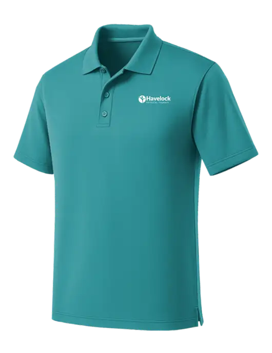 Light Teal Dry Zone UV Micro Mesh Polo w/Havelock Logo