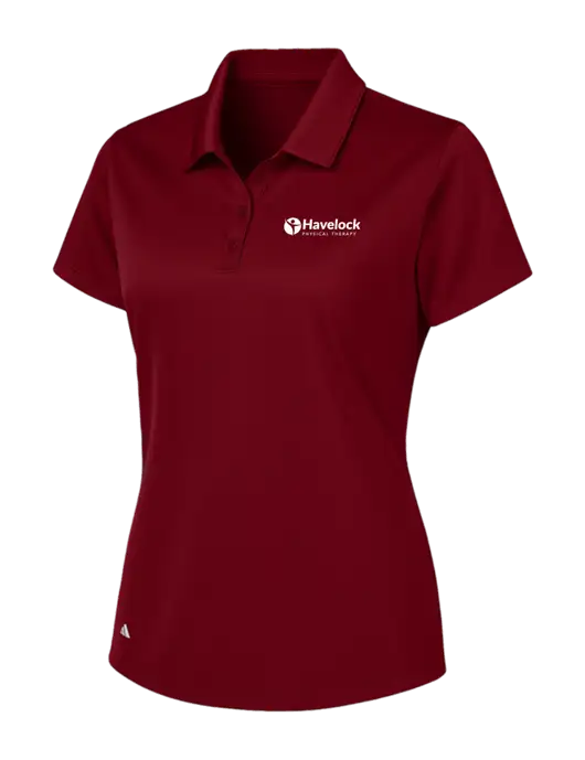 Adidas Maroon Womens Basic Sport Polo w/Havelock Logo