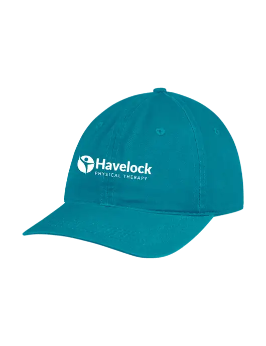 Garment Washed Unstructured Twill Sapphire Cap w/Havelock Logo
