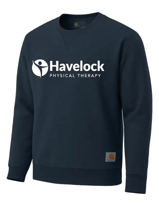 Carhartt Navy Midweight Crewneck Sweatshirt w/Havelock Logo