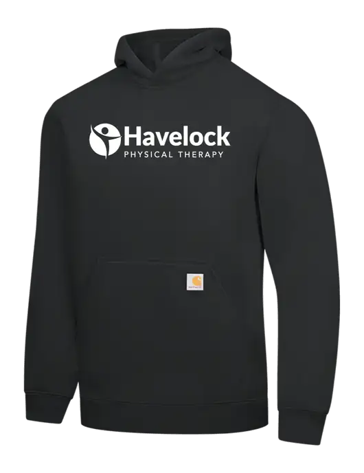 Carhartt Black Midweight Hooded Sweatshirt w/Havelock Logo
