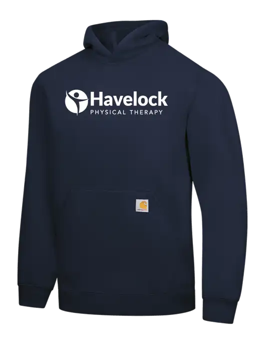 Carhartt Navy Midweight Hooded Sweatshirt w/Havelock Logo