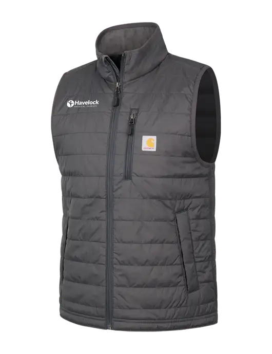 Carhartt Dark Grey Gilliam Vest w/Havelock Logo