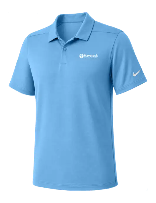 Nike Light Blue Dry Essential Solid Polo w/Havelock Logo