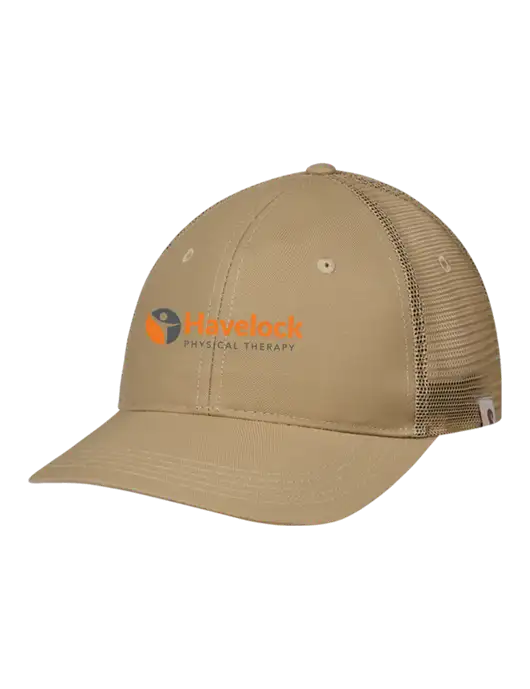 Carhartt Dark Tan Trucker Rugged Pro Series Cap w/Havelock Logo