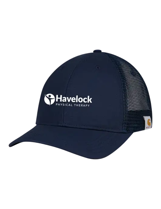 Carhartt Navy Trucker Rugged Pro Series Cap w/Havelock Logo