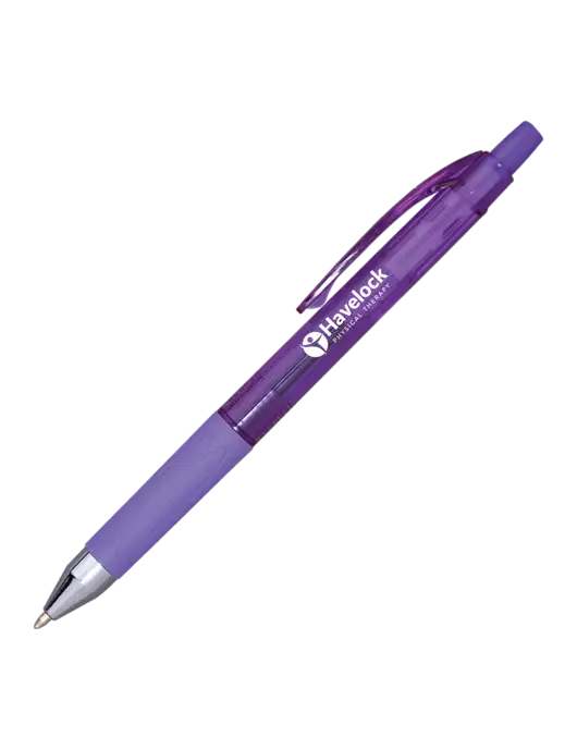 Translucent Purple Tint Pen - Purple Ink w/Havelock Logo