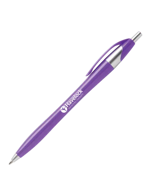 Novella Purple Platinum Pen - Blue Ink w/Havelock Logo