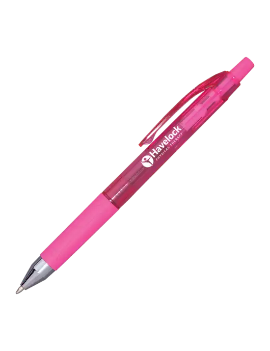 Translucent Pink Tint Pen - Pink Ink w/Havelock Logo