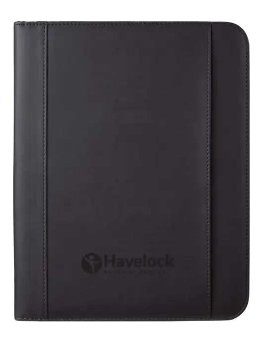 Leeman Black Tuscany Mobile Portfolio 10.23  x 13 w/Havelock Logo