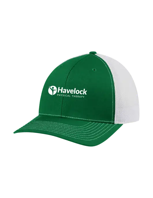 Richardson Adjustable Snapback Original 112 Trucker Cap Kelly w/White Mesh w/Havelock Logo
