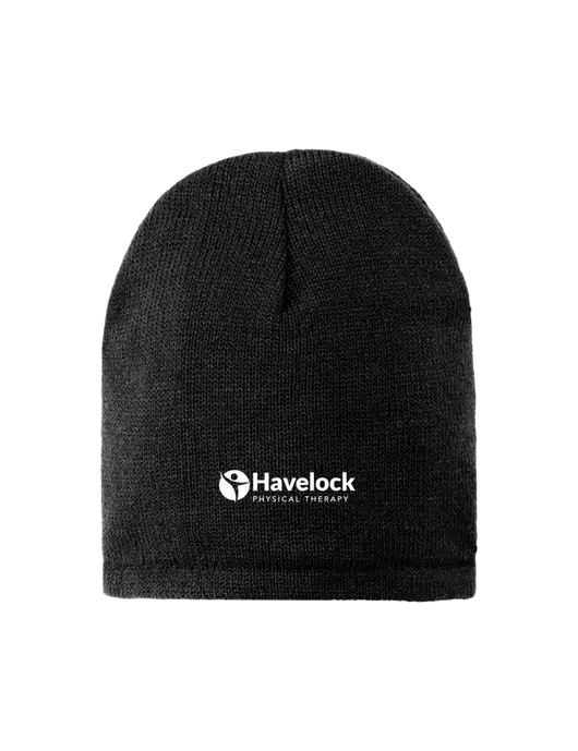 Black Fleece-Lined Beanie Cap w/Havelock Logo