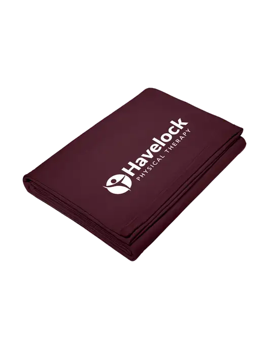 Core Maroon Fleece Sweatshirt Blanket w/Havelock Logo