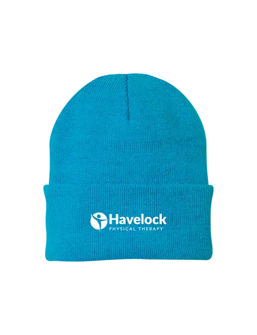 Sapphire Blue Knit Cap w/Havelock Logo