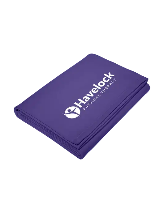 Core Purple Fleece Sweatshirt Blanket w/Havelock Logo
