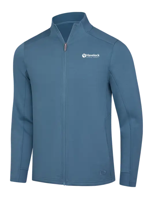 OGIO Light Slate Blue Transcend Full-Zip w/Havelock Logo