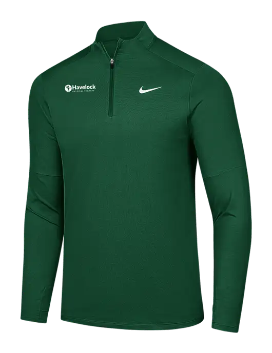 Nike Dark Green Dri-FIT Element 1/2-Zip Pullover w/Havelock Logo
