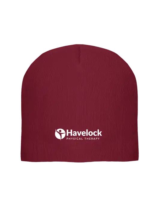 Solid Cardinal Element Knit Beanie w/Havelock Logo