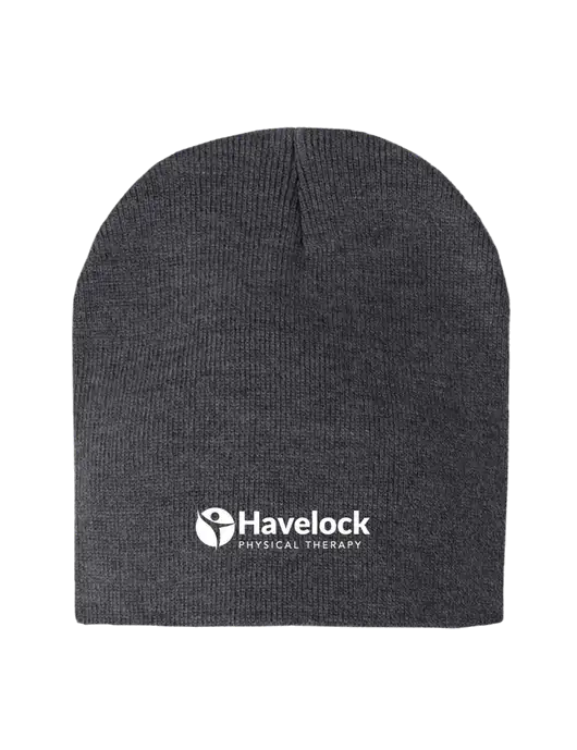 Charcoal Heather Element Knit Beanie w/Havelock Logo