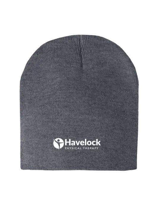 Dark Grey Heather Element Knit Beanie w/Havelock Logo