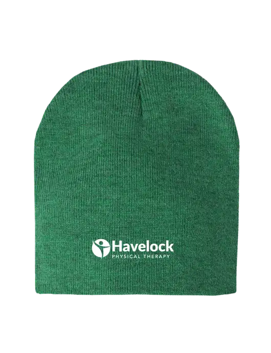 Kelly Green Heather Element Knit Beanie w/Havelock Logo