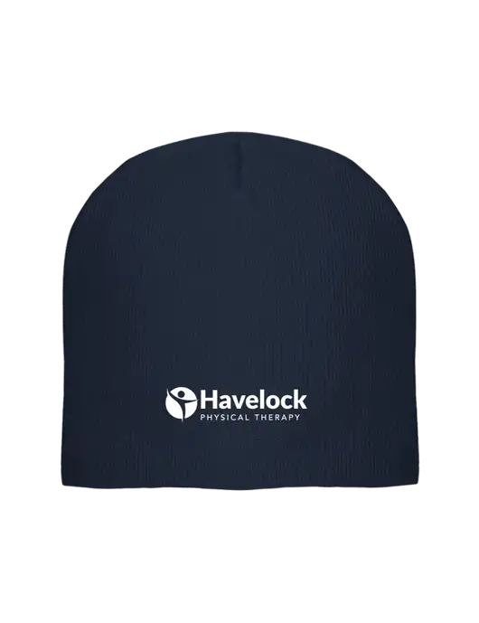 Solid Navy Element Knit Beanie w/Havelock Logo