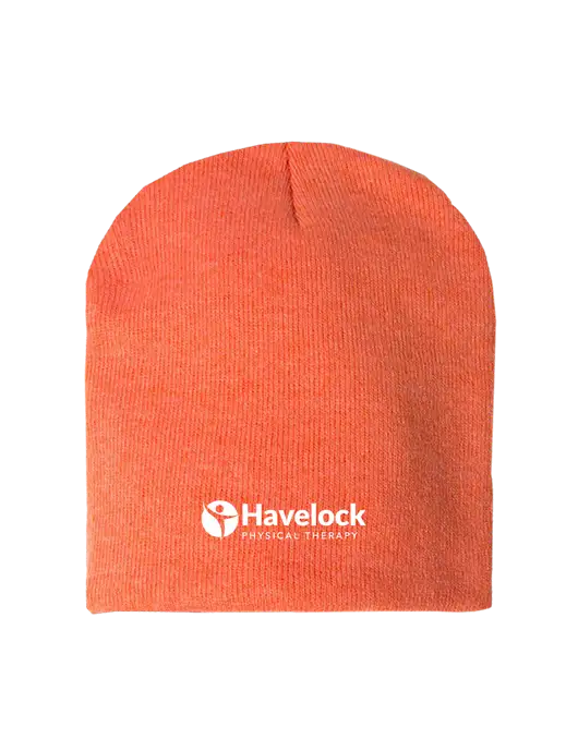 Orange Heather Element Knit Beanie w/Havelock Logo