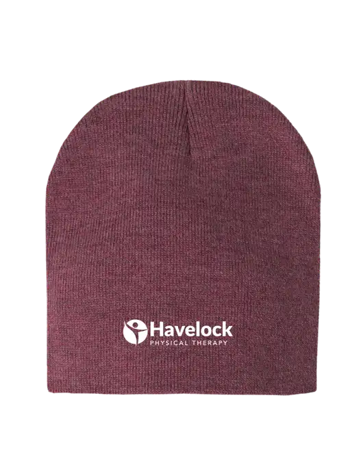 Cardinal Heather Element Knit Beanie w/Havelock Logo