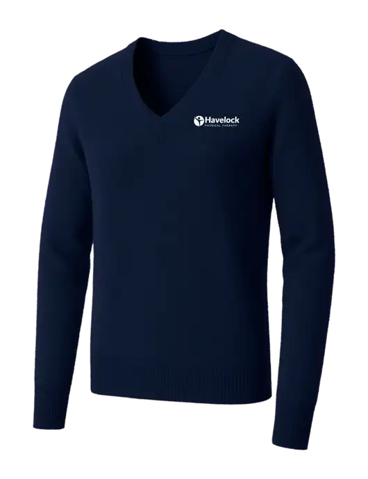 Brooks Brothers Womens Navy Washable Merino V-Neck Sweater w/Havelock Logo