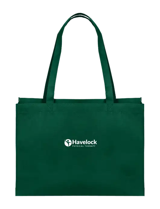Eco Reusable Dark Green Tote w/Havelock Logo