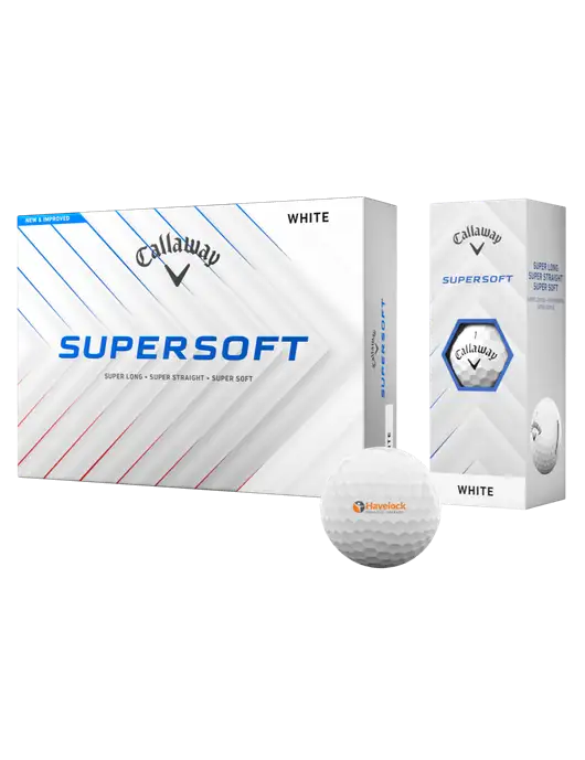 Callaway Supersoft Golf Balls 12/pk w/Havelock Logo