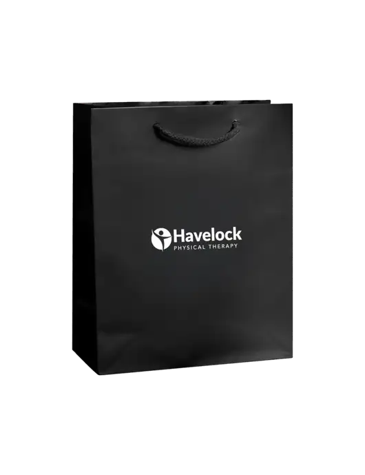 Black Gift Bag Gloss 8x10 w/Havelock Logo